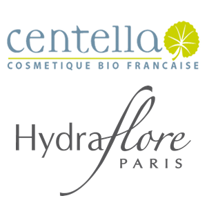 Logo Centelle et Hydraflore cosmétique Bio